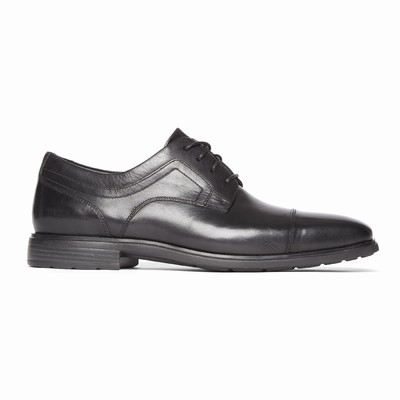 Sapatos Oxfords Rockport DresSports Business 2 Plain Cap Toe Homem Pretas PT-85379